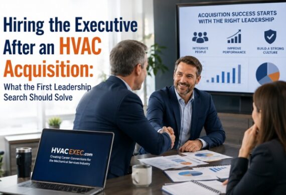 Hiring the Executive After an HVAC Acquisition: What the First Leadership Search Should Solve